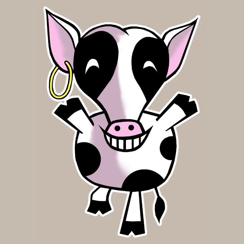Vache heureuse