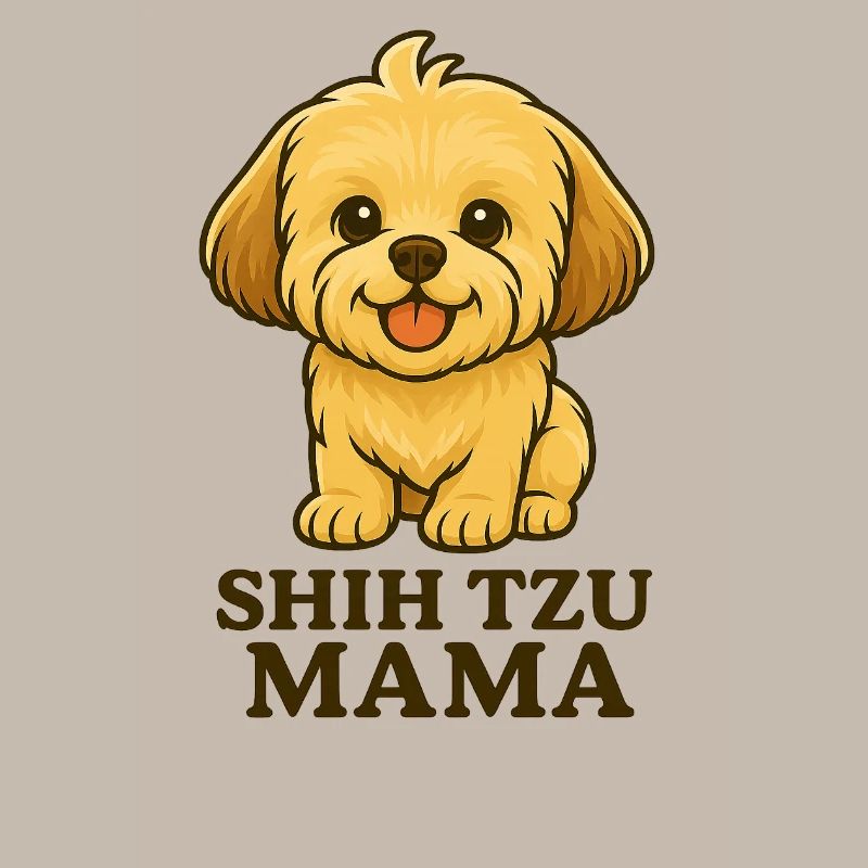 Tiny Paws Fun Logo Shih Tzu Mama