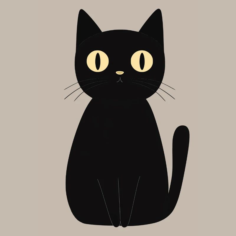 mignon chat noir