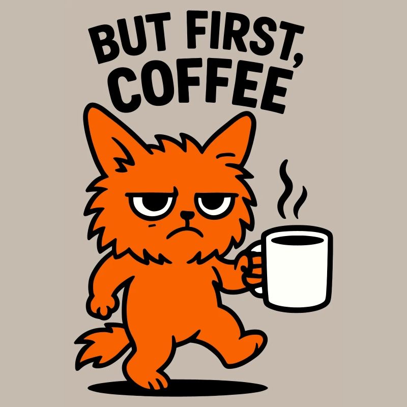 But first coffee cat