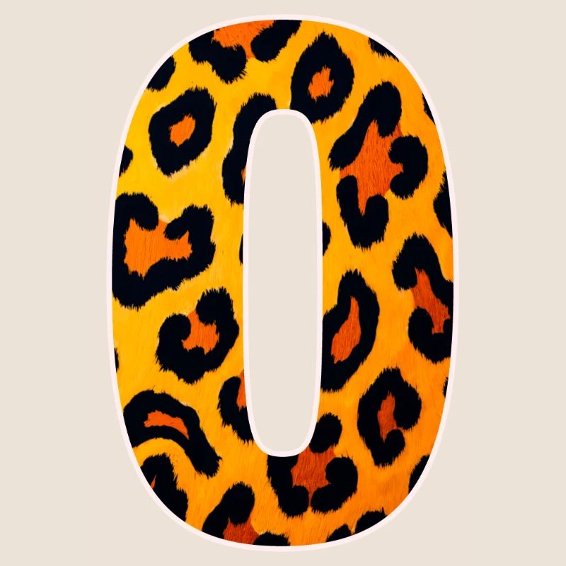 Leopard_Buchstabenmuster_ _O