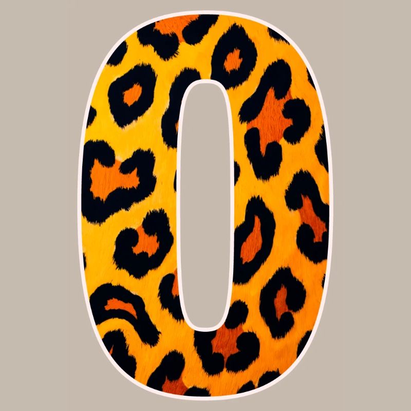 Leopard_Buchstabenmuster_ _O