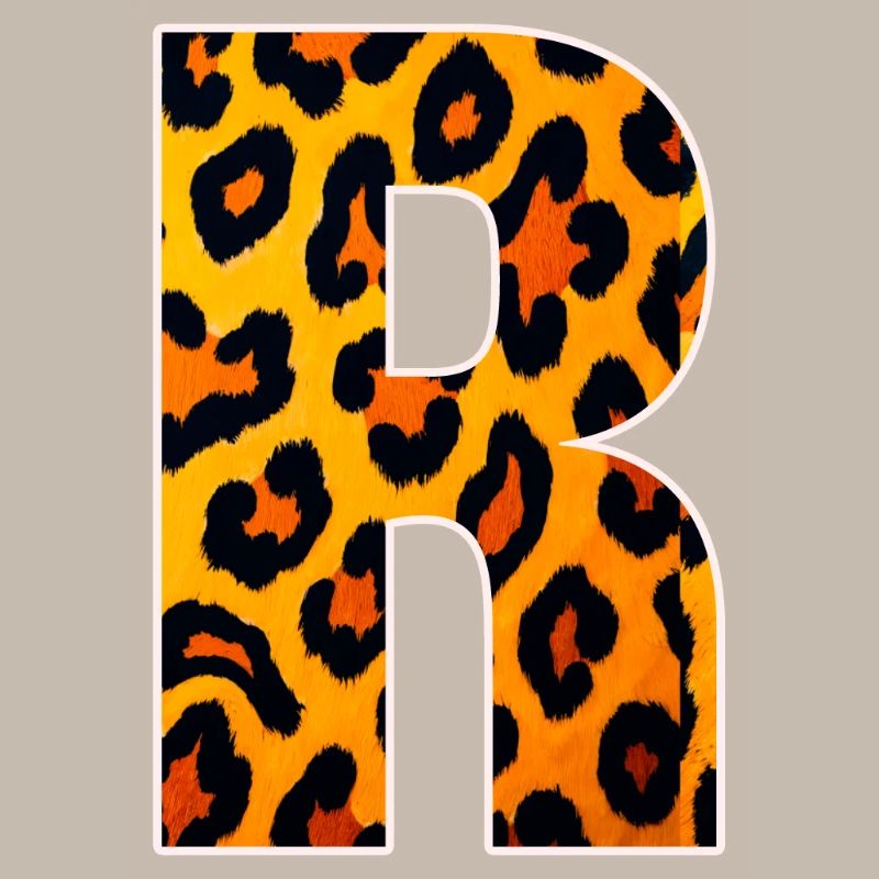 Leopard_Buchstabenmuster_ _R