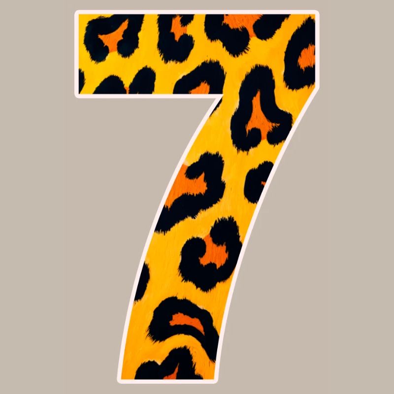 Leopard 7 Neon Pattern