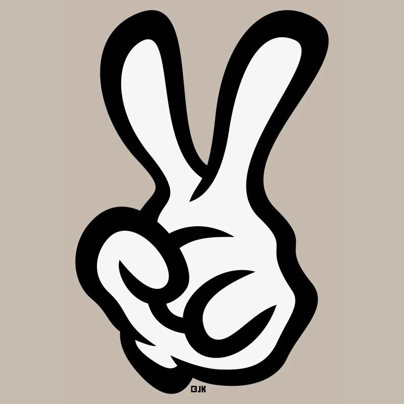 Signe de la main de la victoire (Main gauche / POS / 2C)