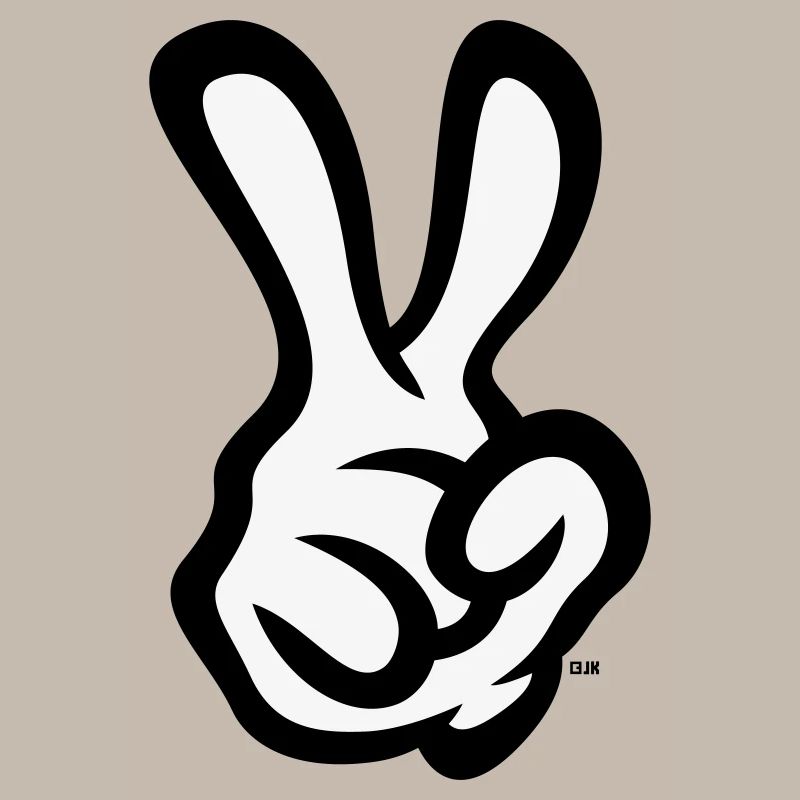 Victory Handzeichen (Rechte Hand / POS / 2C)