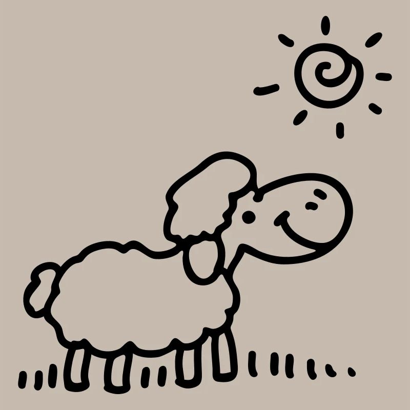Moutons soleil - ligne