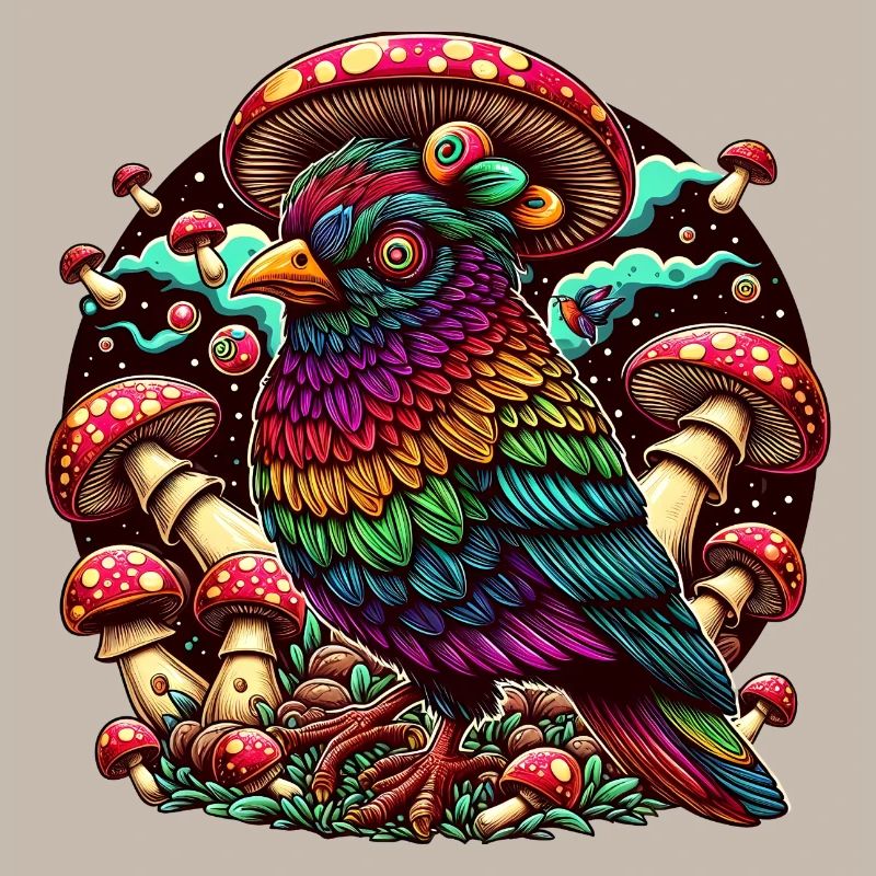 Psychedelische Eule