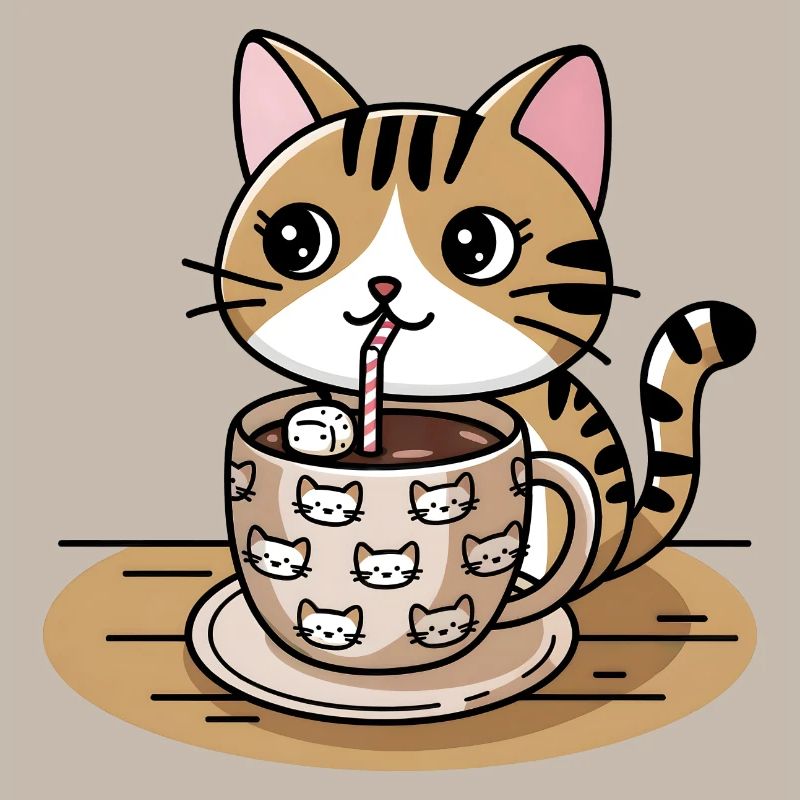 Chocolat chaud chat
