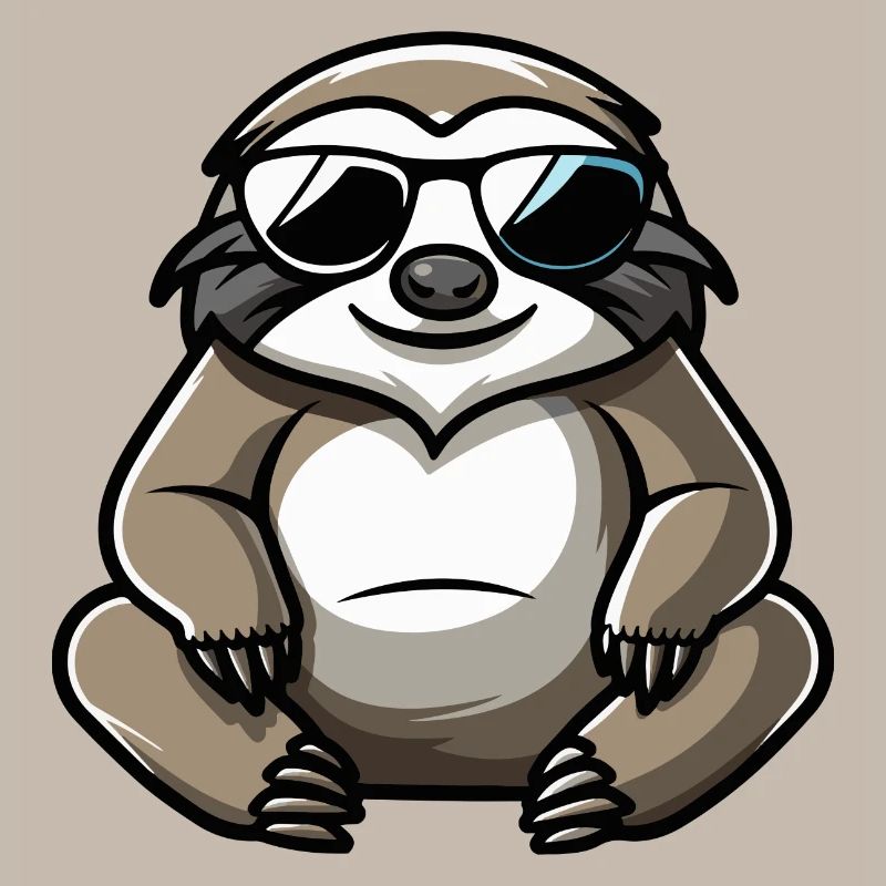 Faultier Comic Cool