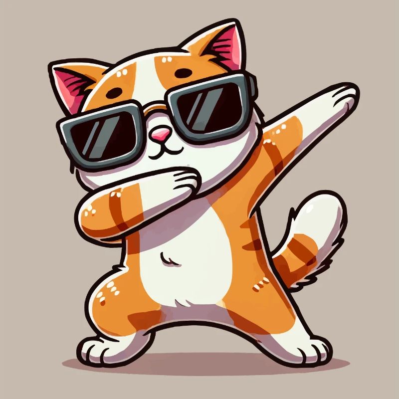 katze comic dabbing