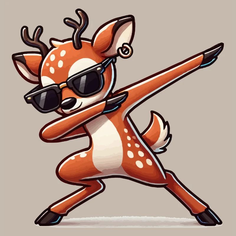 Deer Comic Dabbing