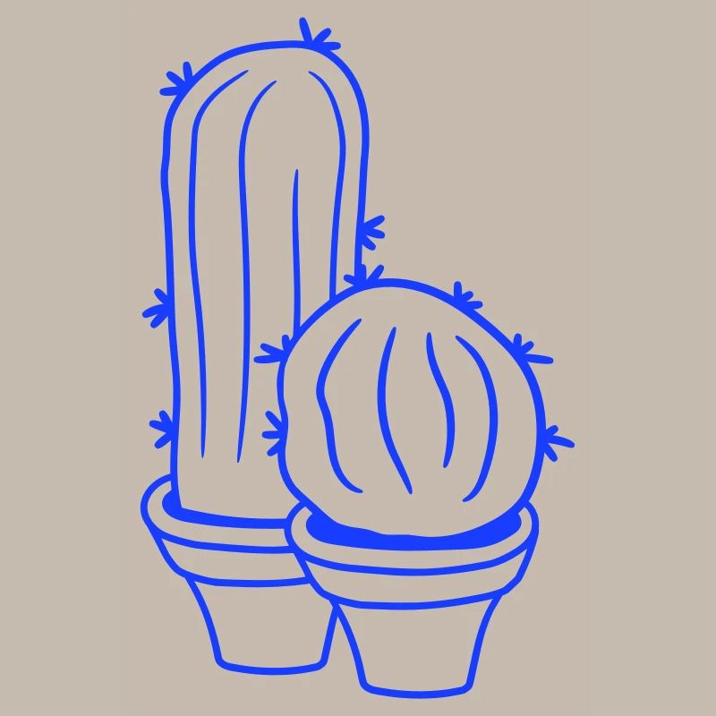 2 petits Cactus Cactus Épines Desert Pot de Fleurs