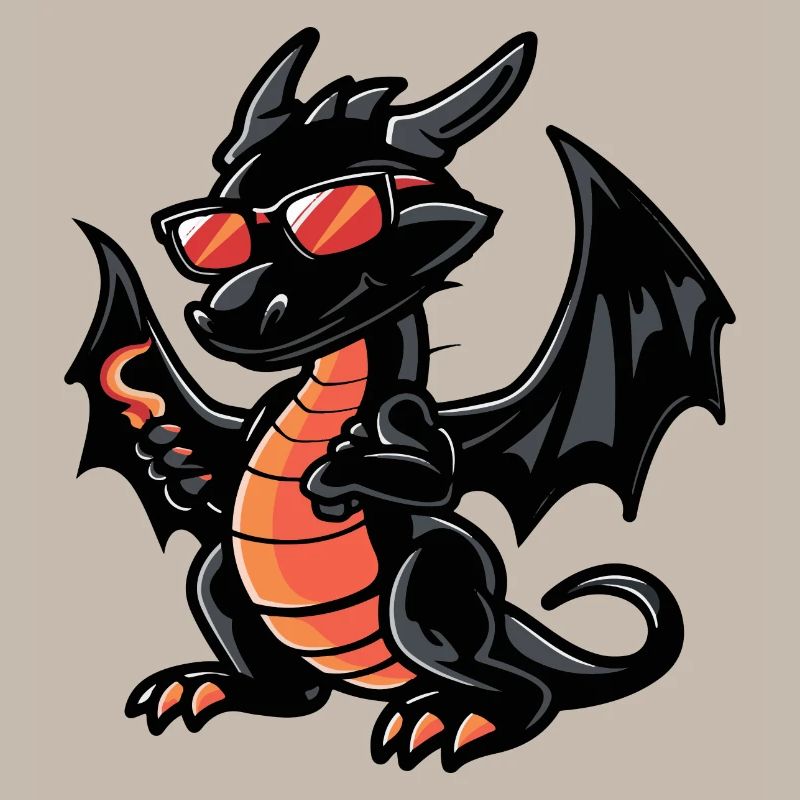 Drache Comic Cool