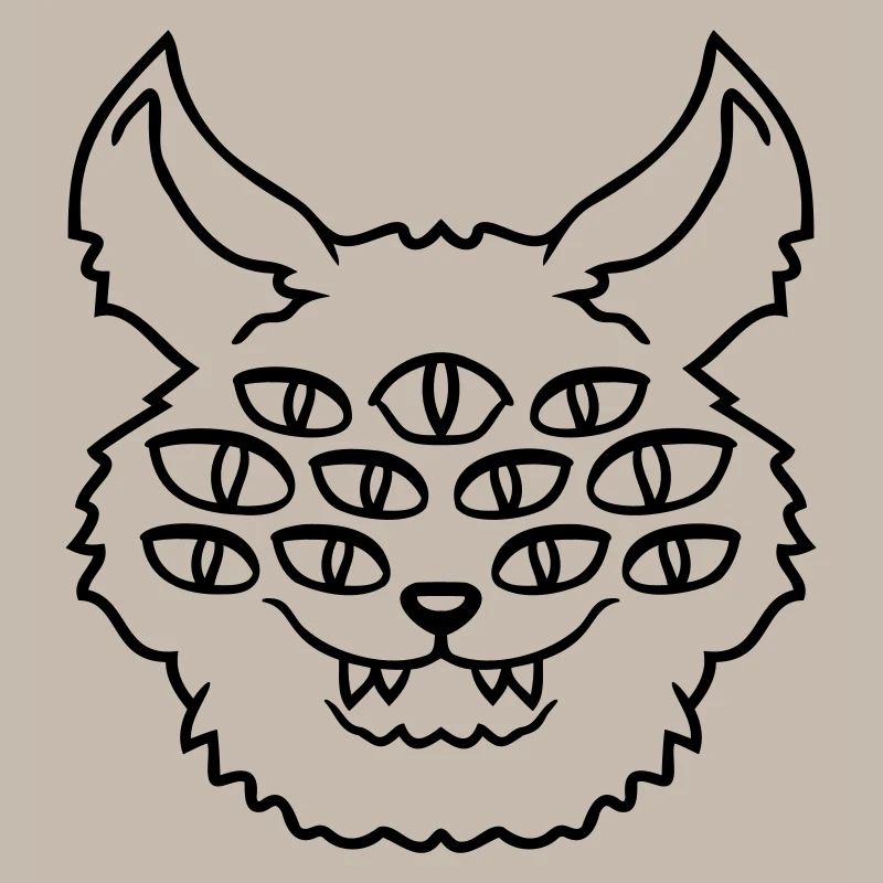 Cat Demon Many Eyes Devil Hell Evil Monster