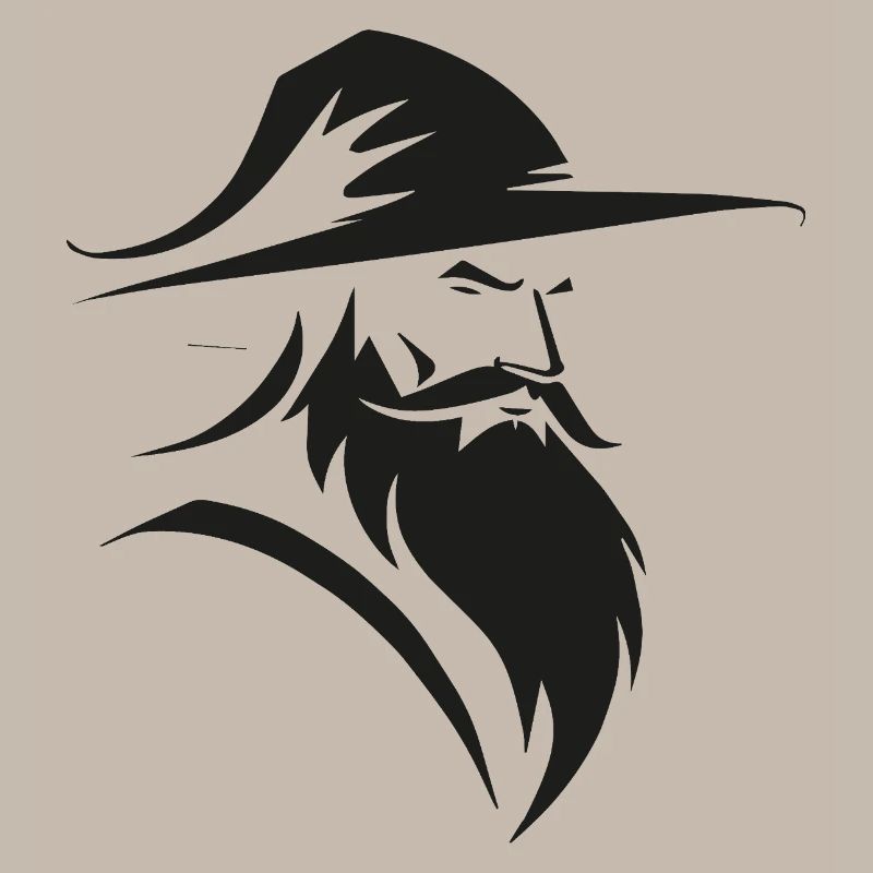Wizard - Simple Fantasy Logo