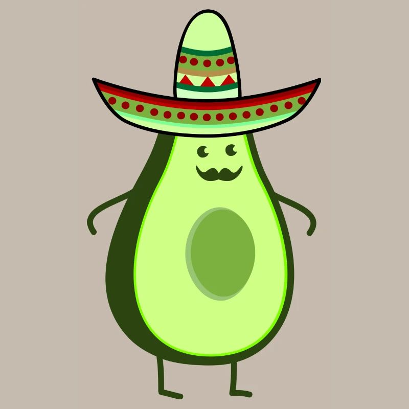 Funny mexico avocado