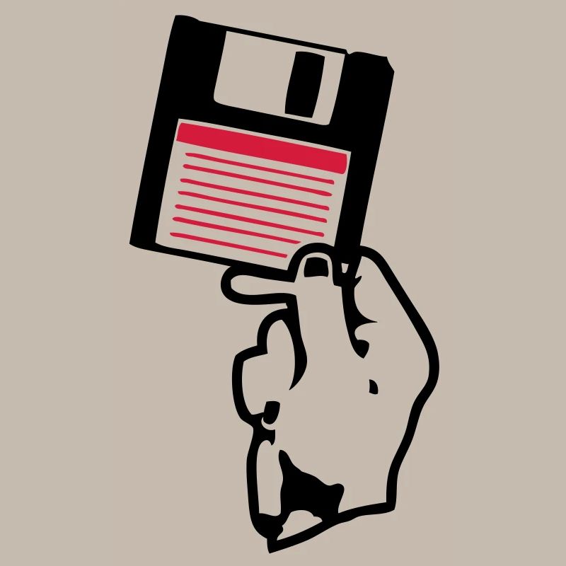 Diskette scheibe Disco Hand in Hand