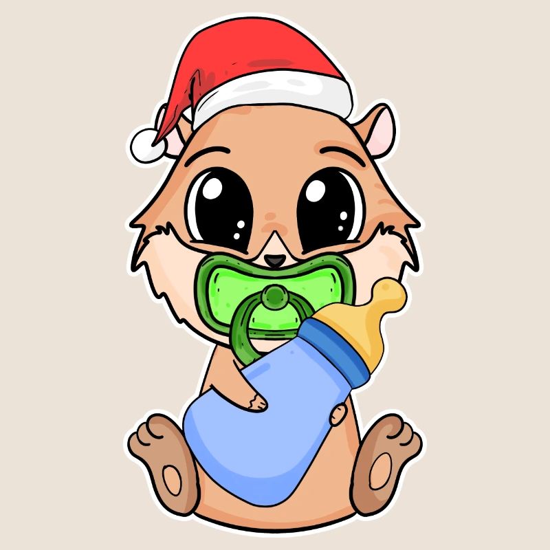 Cochon d’Inde Bébé Cochon d’Inde de Noël