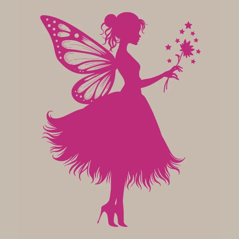 Fée magique avec fleur