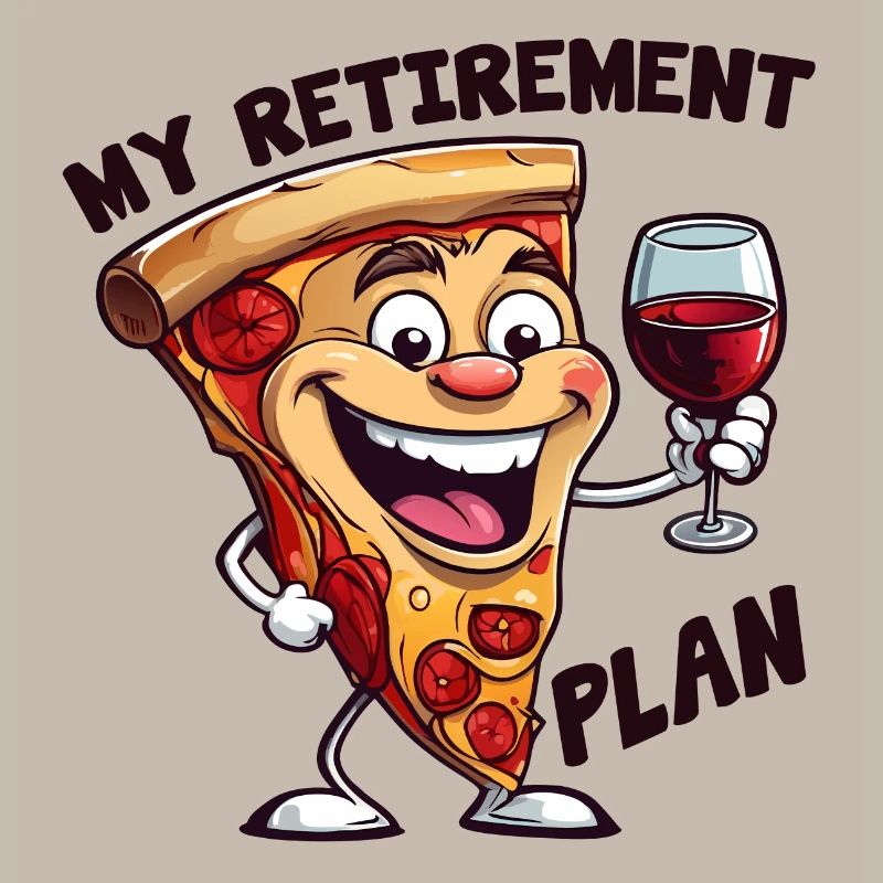 Pizza Retirement Plan fun pizza slice