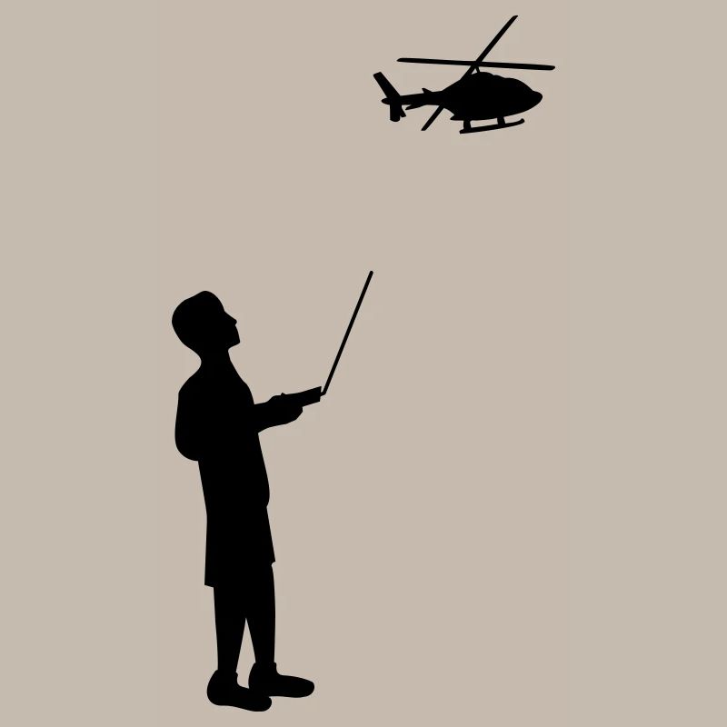 Remote-controlled model helicopter remote control