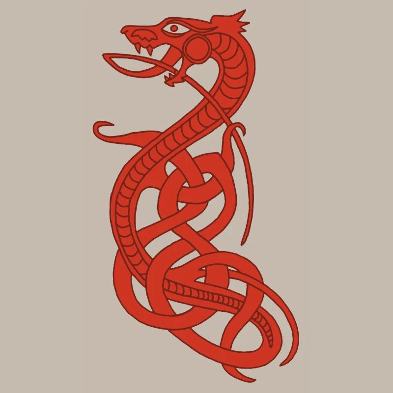Infinite red snake