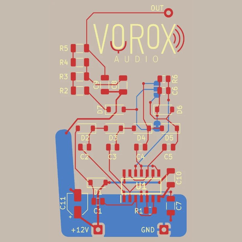 Audio Circuit PCB Art