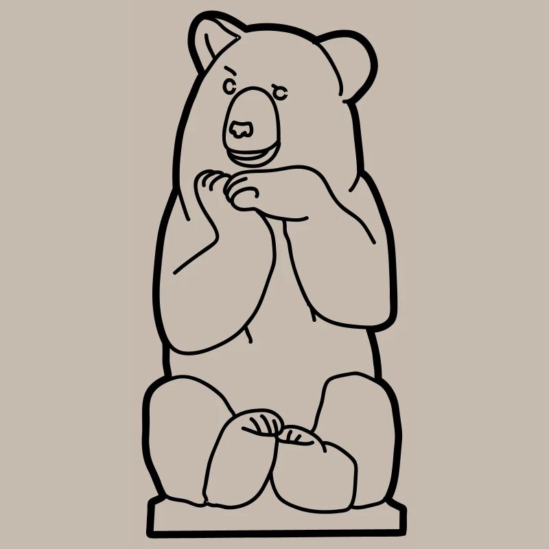 Berliner Bär, sitzend