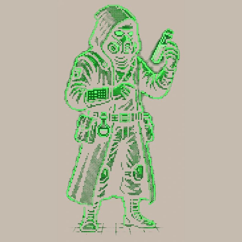 Punk Apothecary Pixel Art Retro Hacker