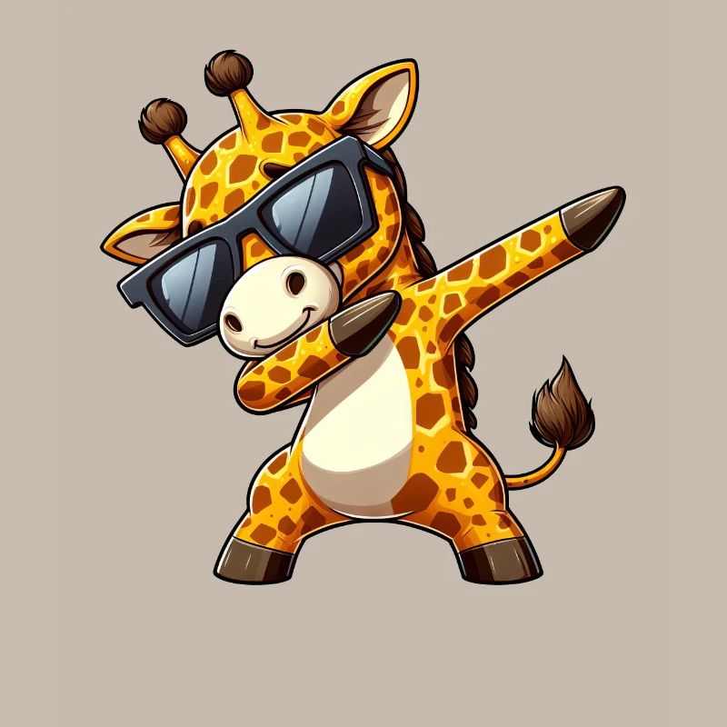 Cool zebra dab: Stylish with sunglasses