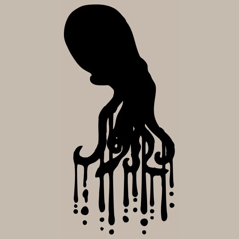 Tentacle Octopus Ink Drop Graffiti Spray Cool