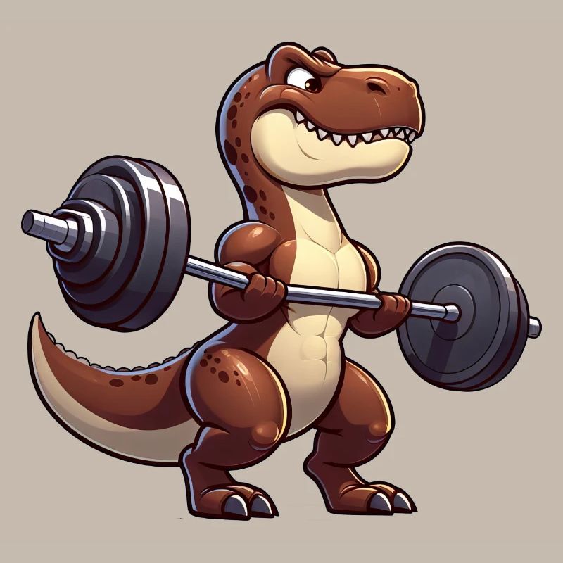 T-Rex mit Hantel Workout Design