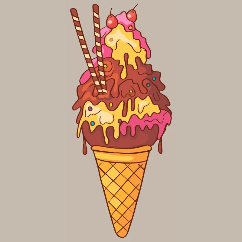 Crème glacée, crème glacée, crème glacée, crème glacée, boule, crème glacée, sundae