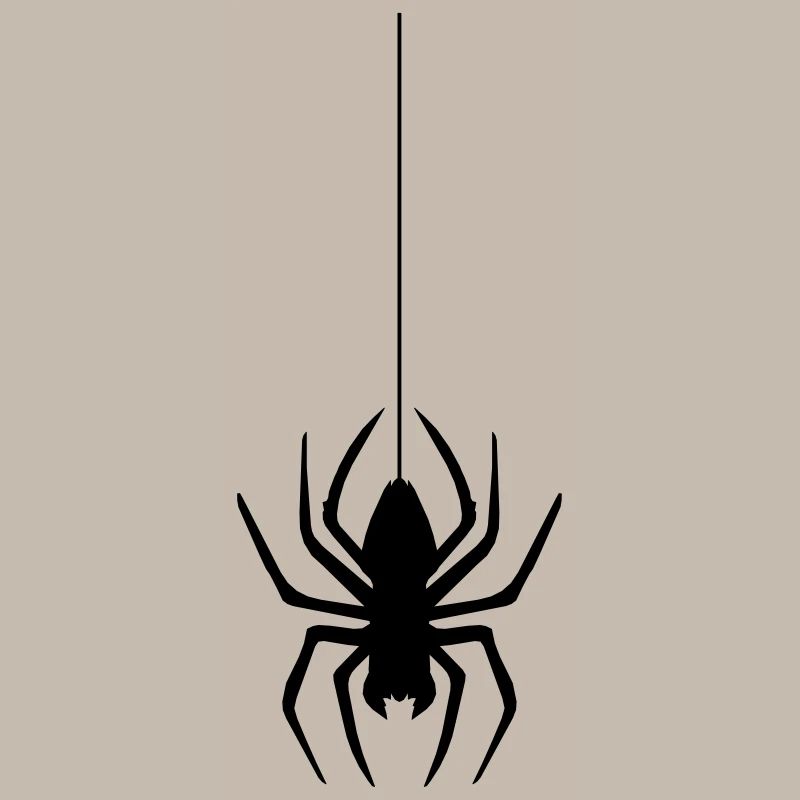 abseil thread spider web spider logo design disgust