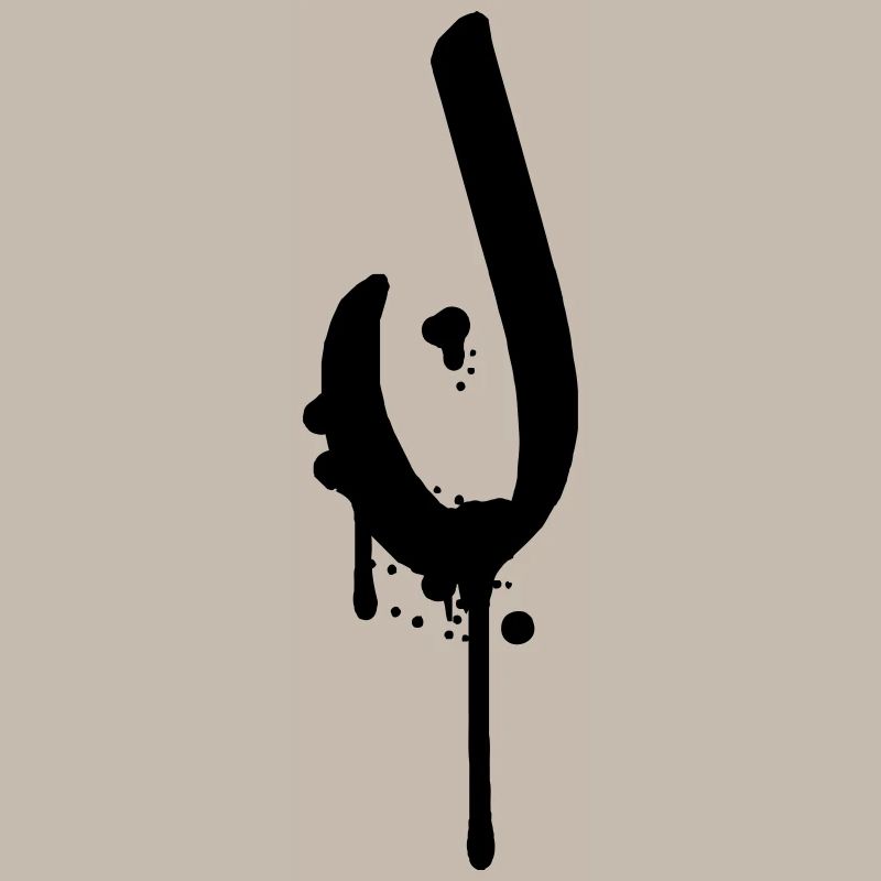 Graffiti J tombe Farbklex spray
