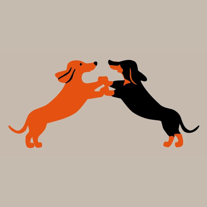 dog dancing teckel