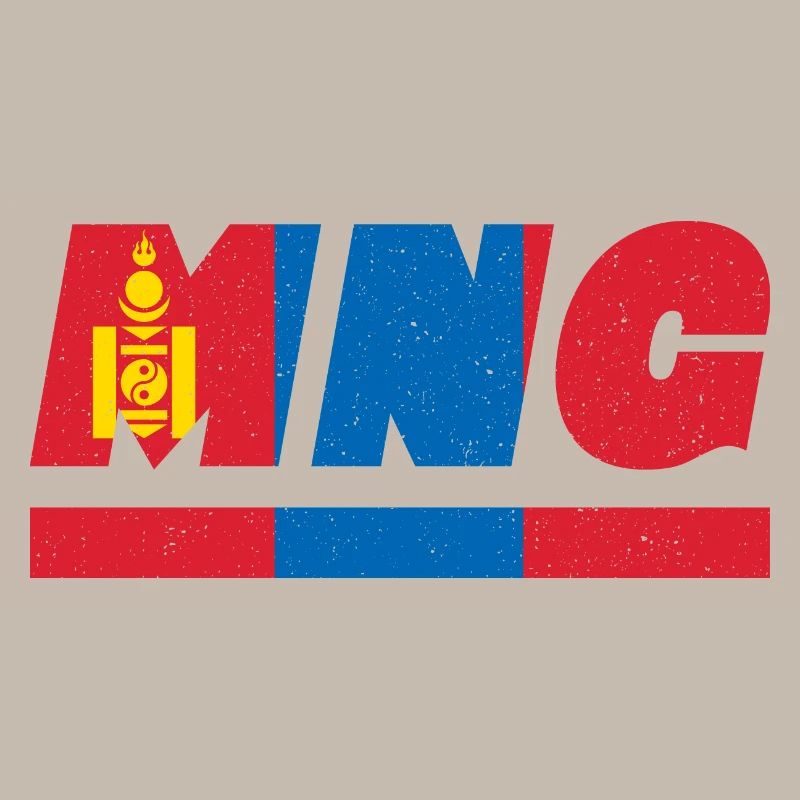 Drapeau mongol drapeau MNG