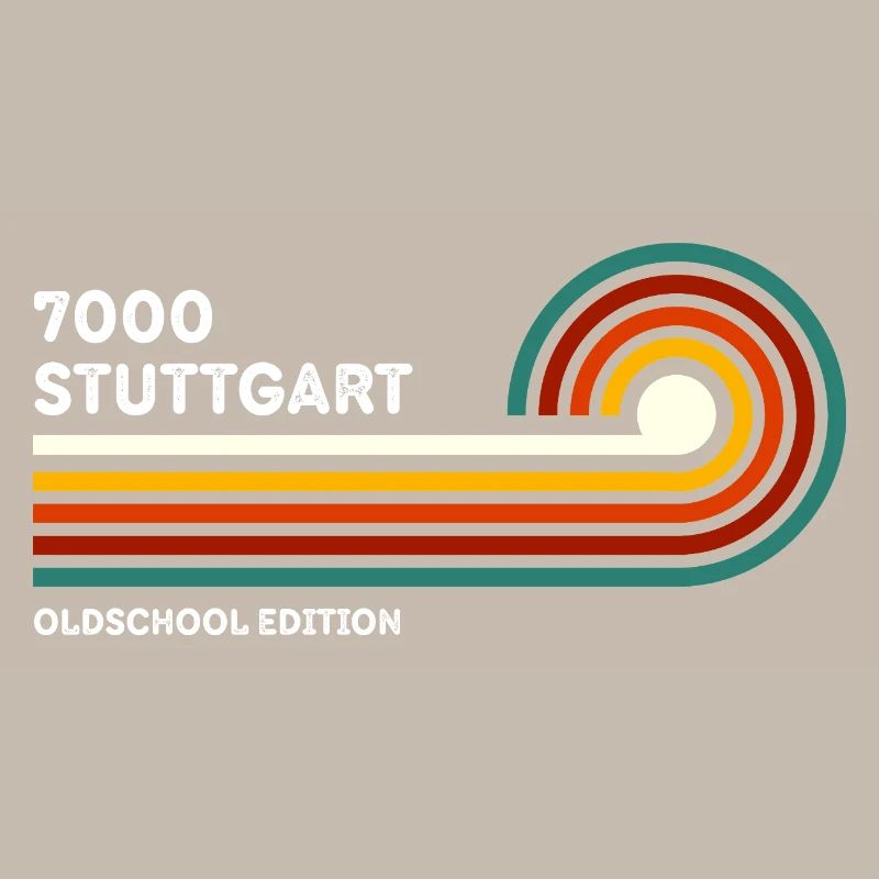 Stuttgart Retro Chemise 7000 Code postal 80s