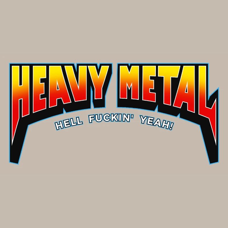Heavy Metal Hell Yeah Text Logo
