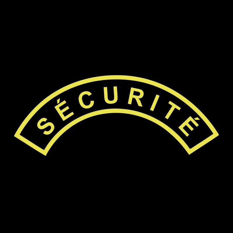 Ecusson Sécurité demilune 2c
