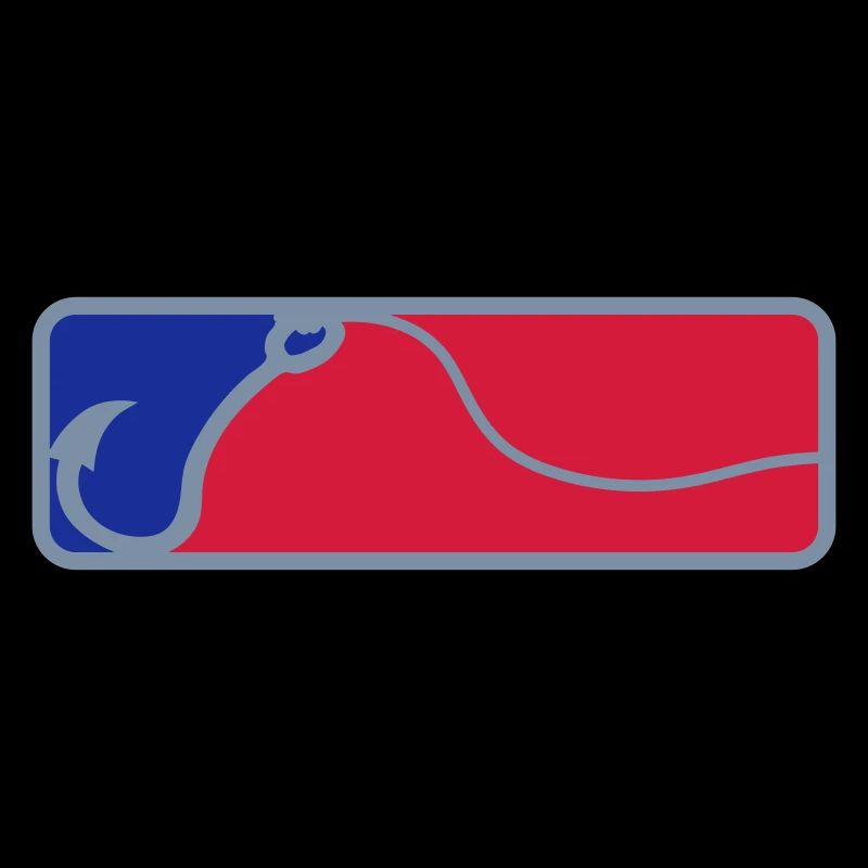 Red Blue Fishing Hook