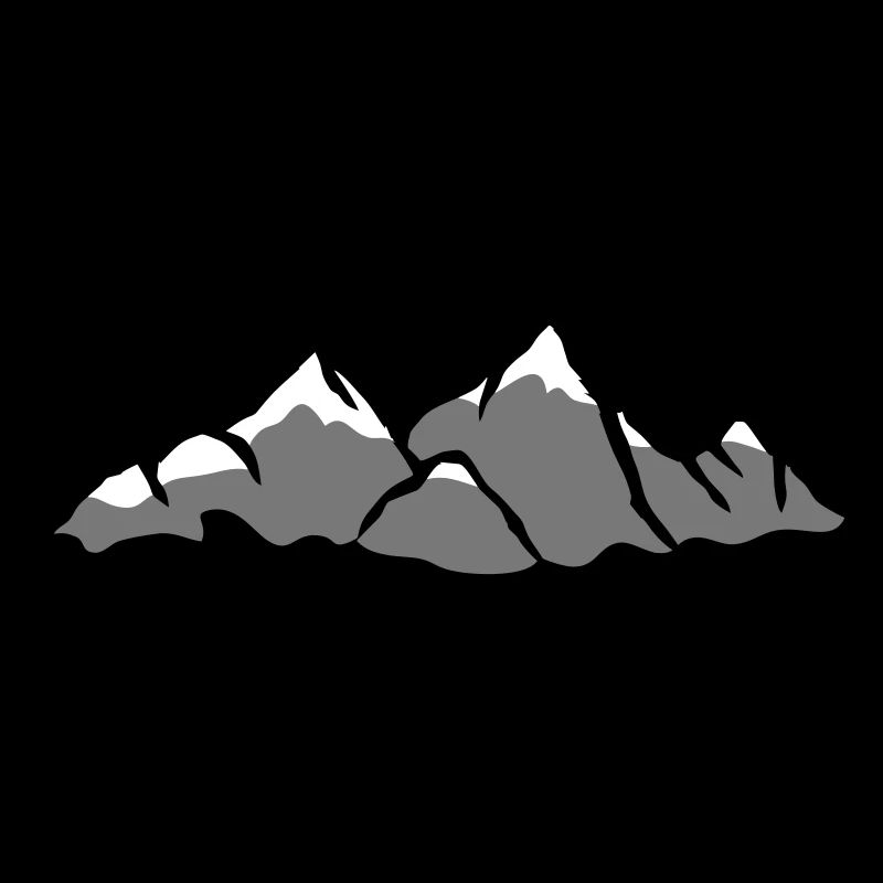 Beautiful mountain landscape with snow