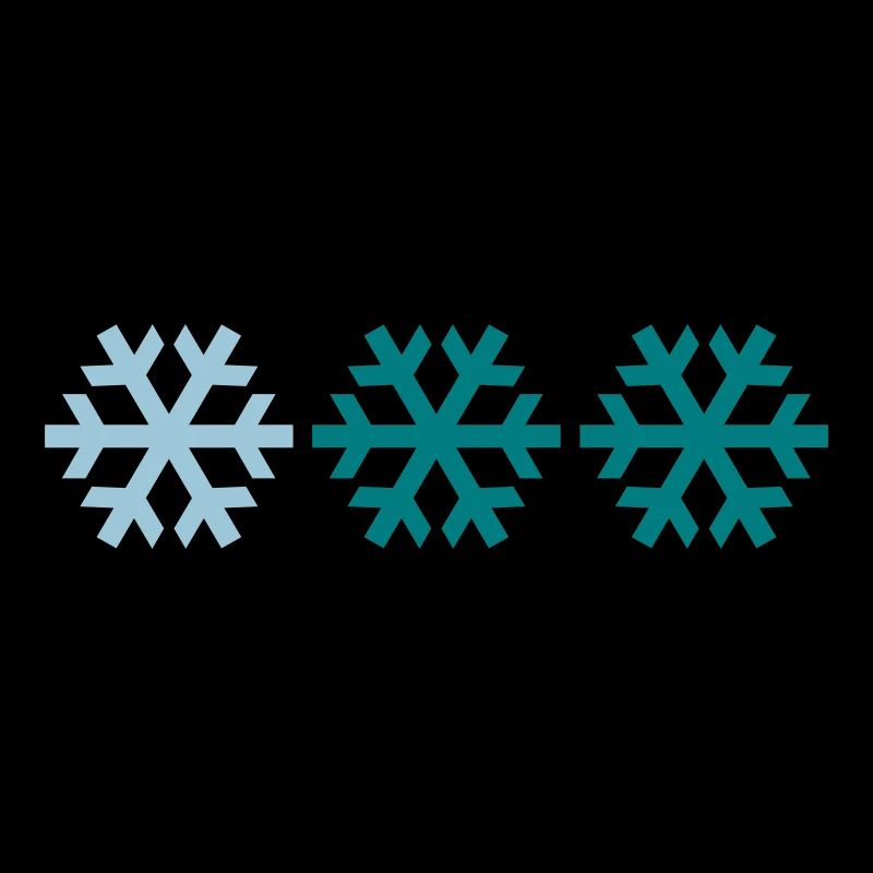 Drei Schneeflocken