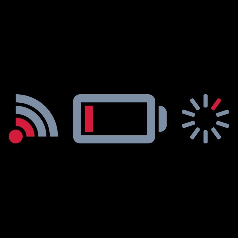 No Connection Battery Logos