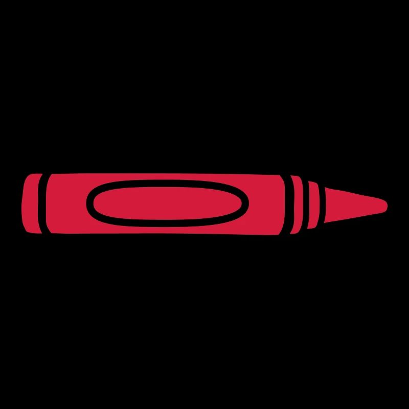 Red wax crayon cool design