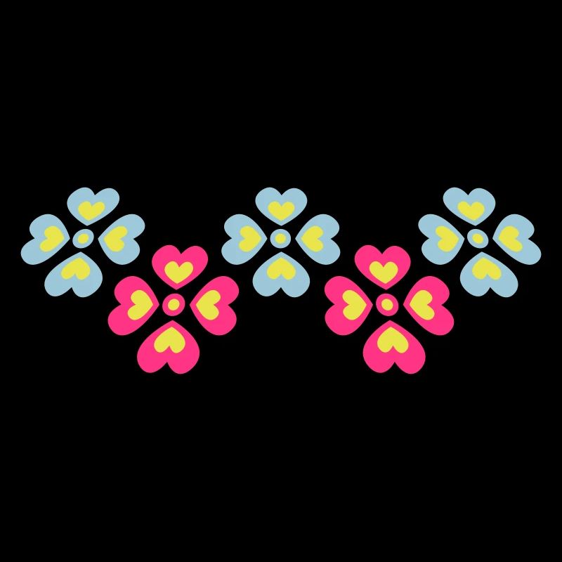 Beaucoup de fleurs colorées belle conception de motif décoratif