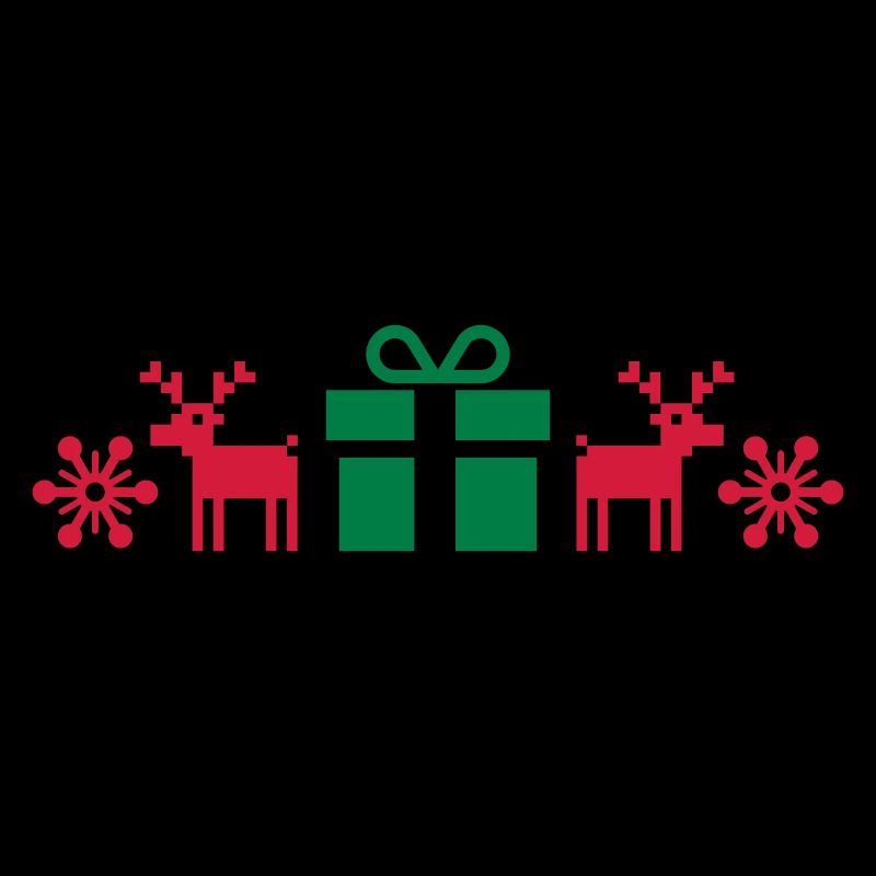 Norwegian Pattern, Christmas, Gift, Moose, Text
