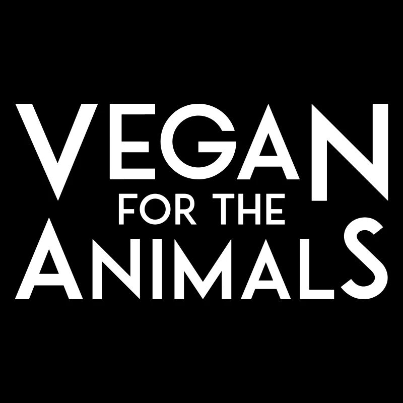 VEGAN FOR THE ANIMALS white