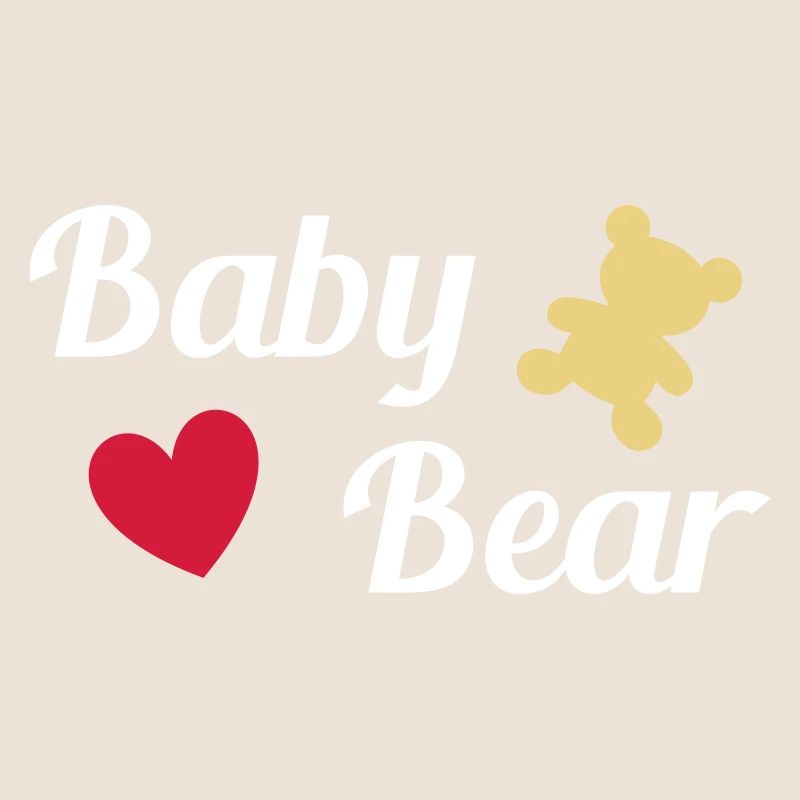 ★ couleurs de conception modifiables ★ baby bear (ours, cœur)